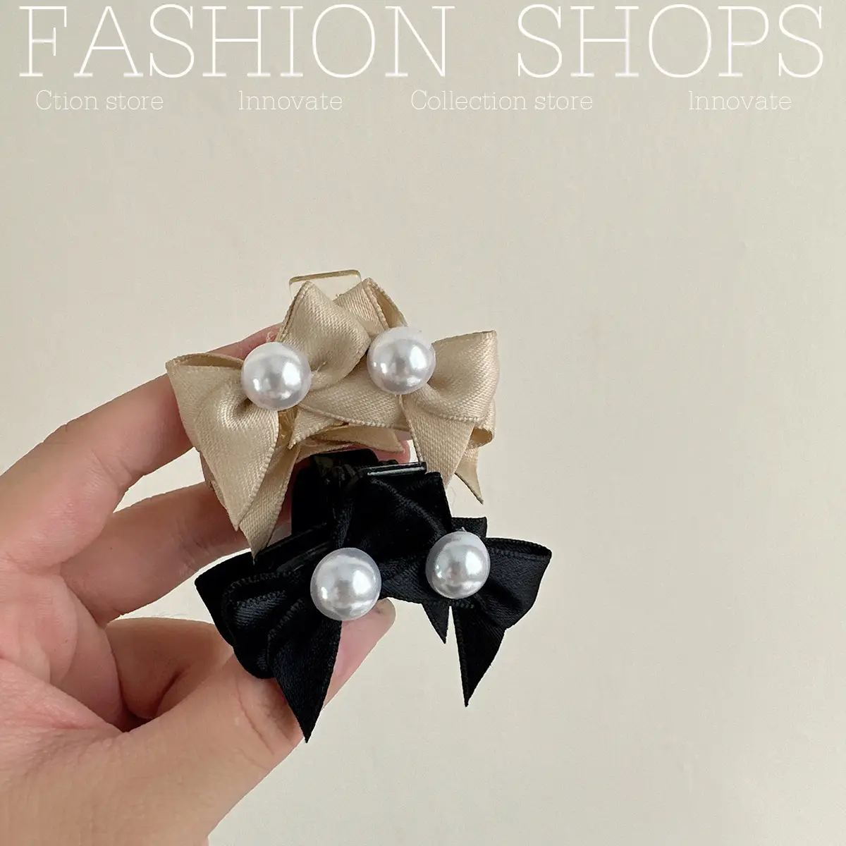 Cute Princess Pearl Bow Hairpin for Girls