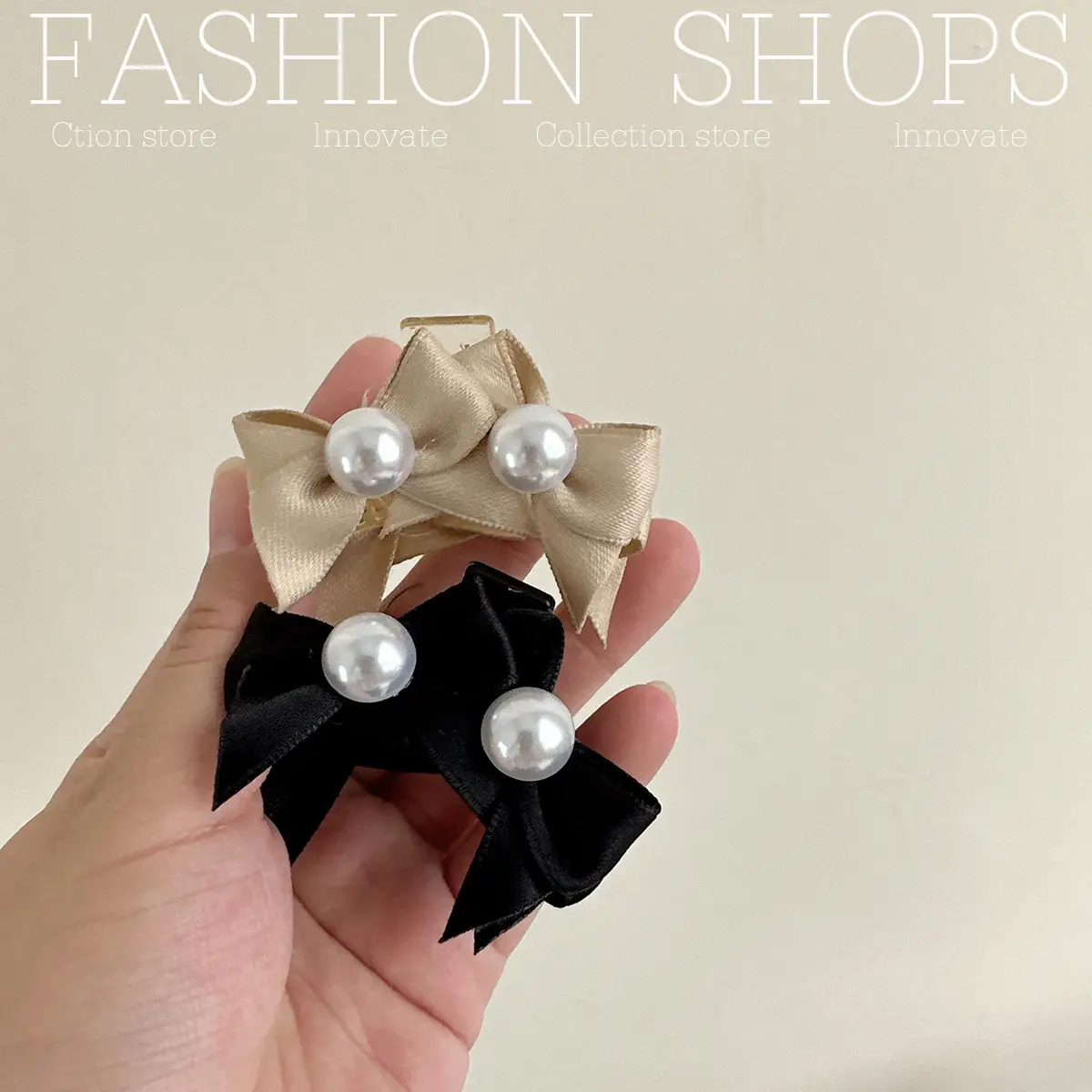Cute Princess Pearl Bow Hairpin for Girls