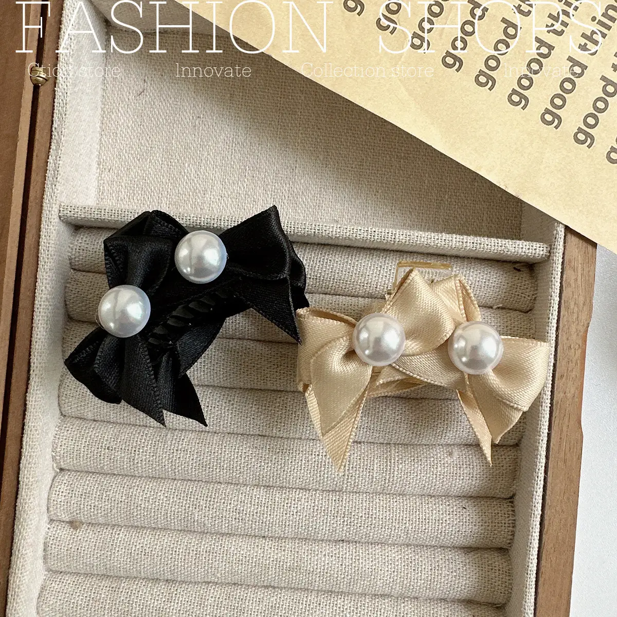 Cute Princess Pearl Bow Hairpin for Girls — feature 10
