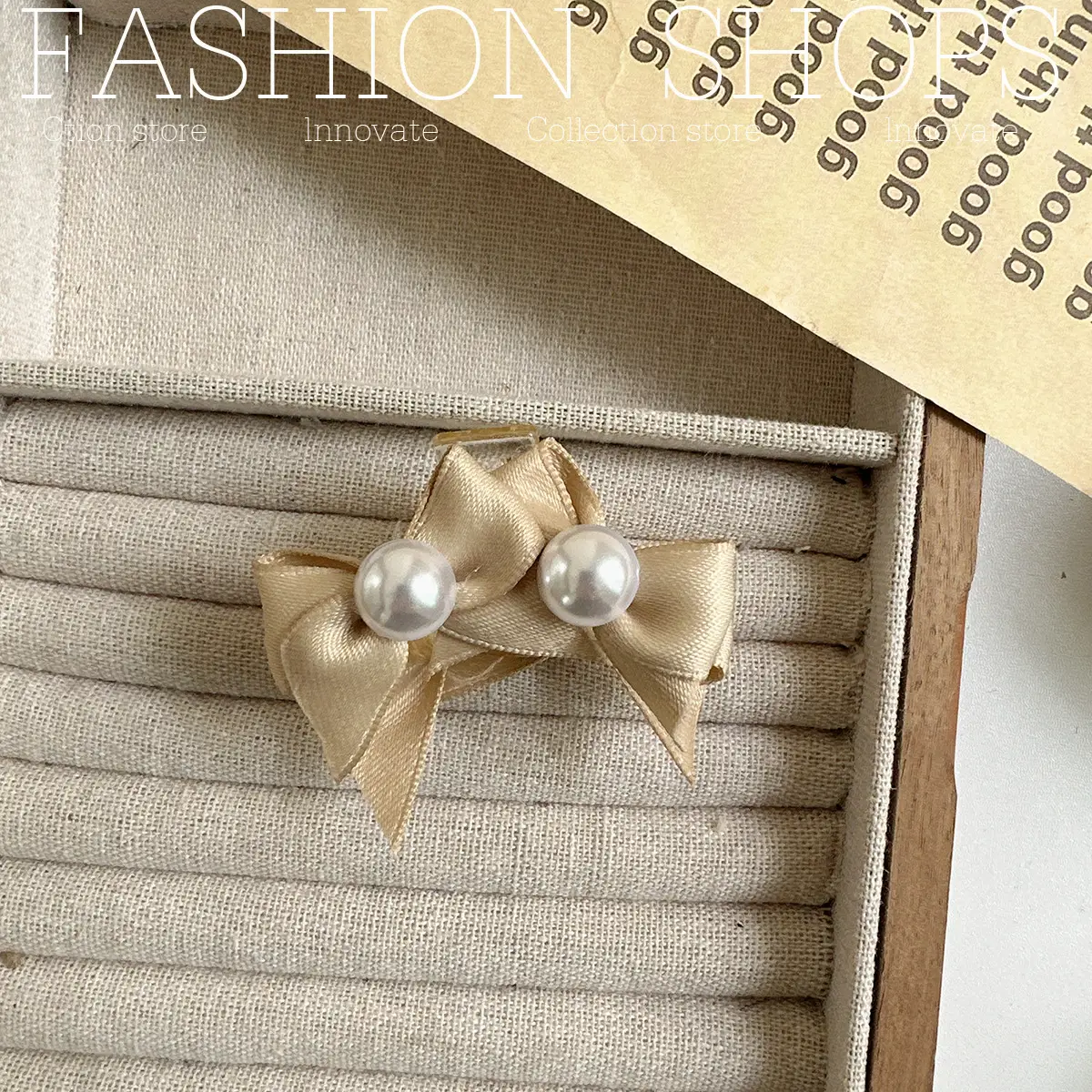 Cute Princess Pearl Bow Hairpin for Girls — feature 13