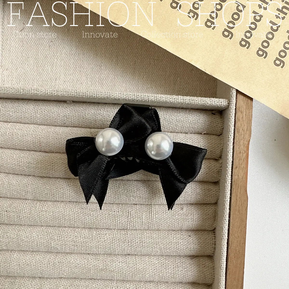 Cute Princess Pearl Bow Hairpin for Girls — feature 14