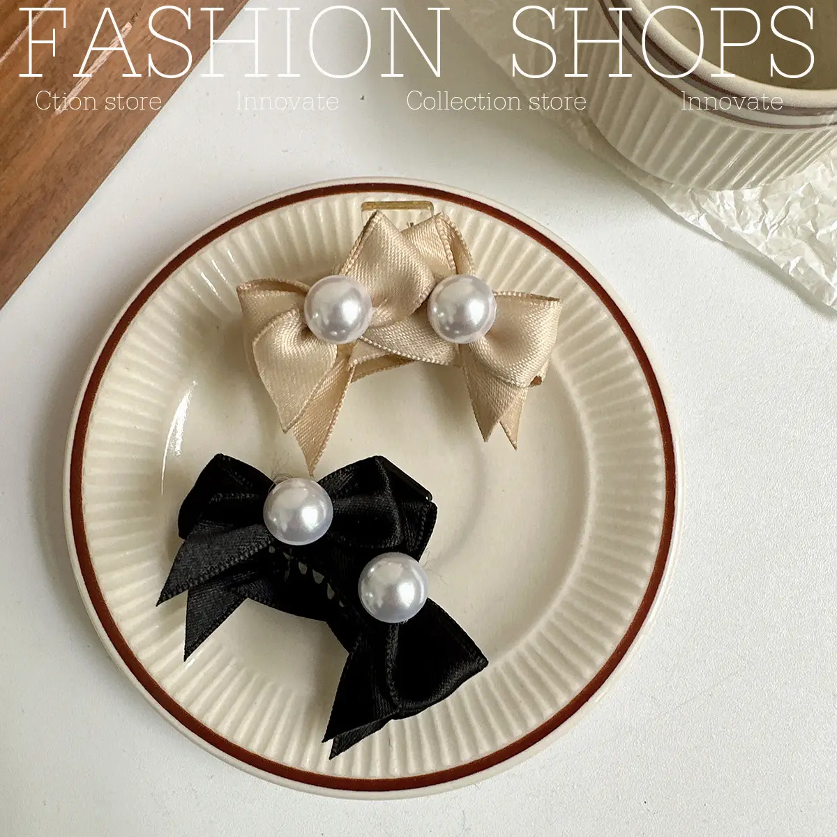 Cute Princess Pearl Bow Hairpin for Girls — feature 15