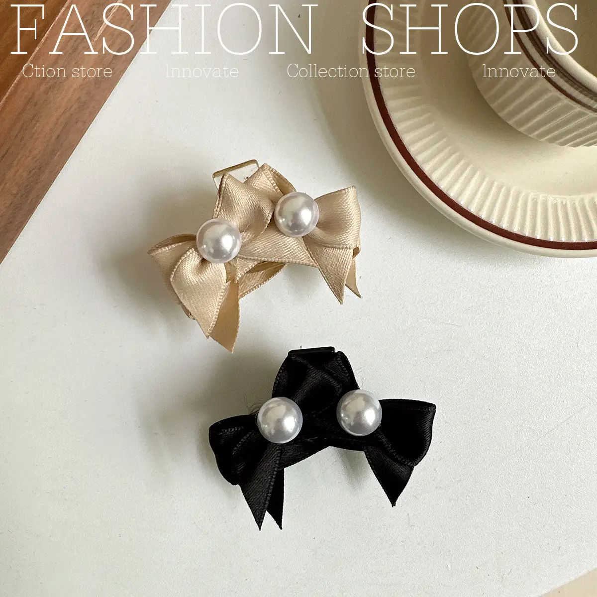Cute Princess Pearl Bow Hairpin for Girls — feature 17