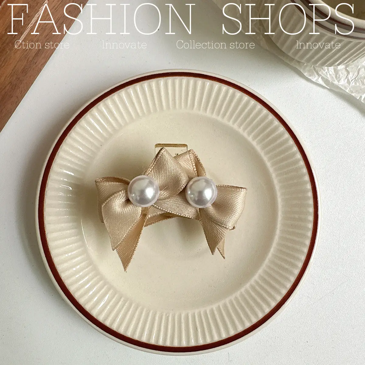Cute Princess Pearl Bow Hairpin for Girls — feature 18