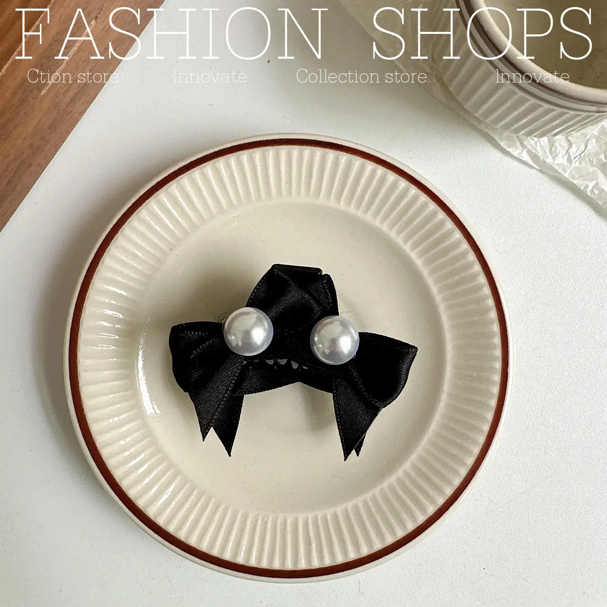 Cute Princess Pearl Bow Hairpin for Girls — feature 19