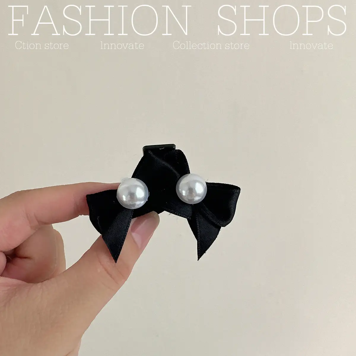 Cute Princess Pearl Bow Hairpin for Girls