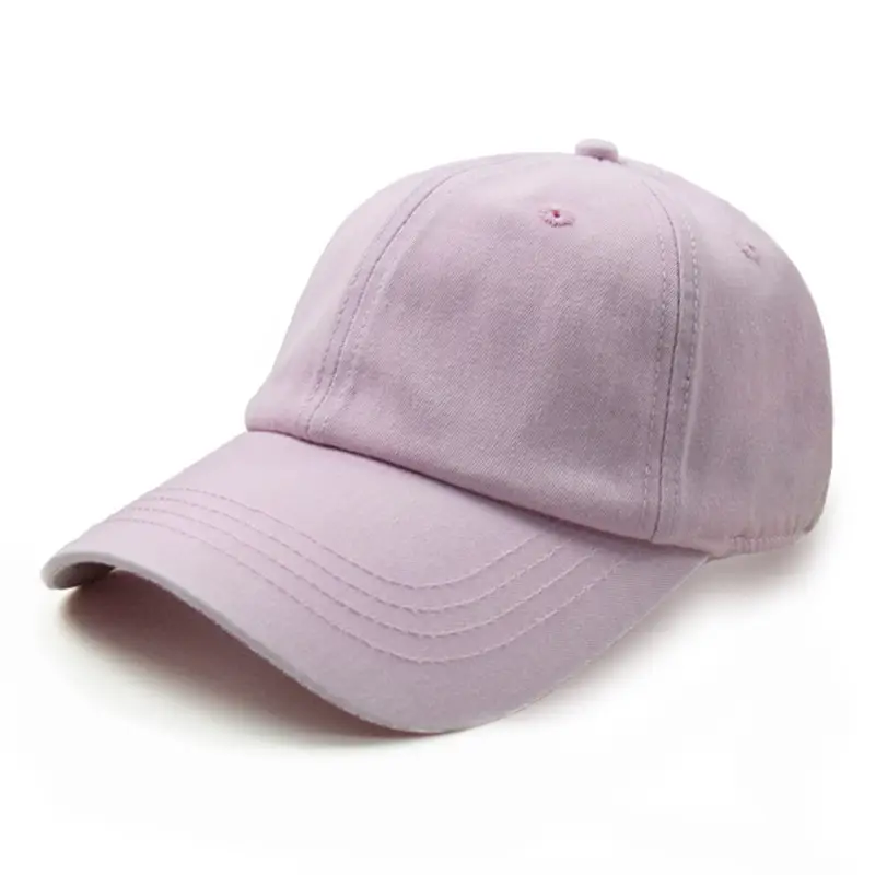 Purple Cotton Baseball Cap for Men Women Summer Sun Protection - Image 2