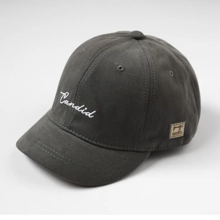 Men's American-style Belted Cap Grey