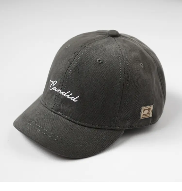 Men's American-style Belted Cap Grey