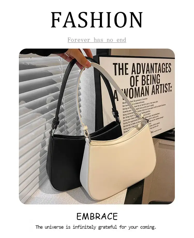 Women's Beige Shoulder Bag 2025 New Retro Design — feature 12