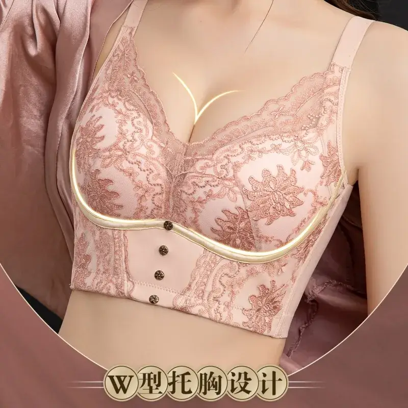 French Embroidered Adjustable Bra for Small Chest - Image 10