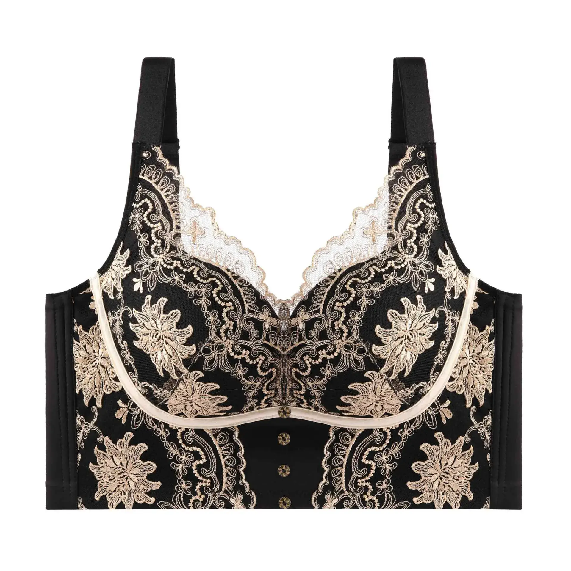 French Embroidered Adjustable Bra for Small Chest - Image 13