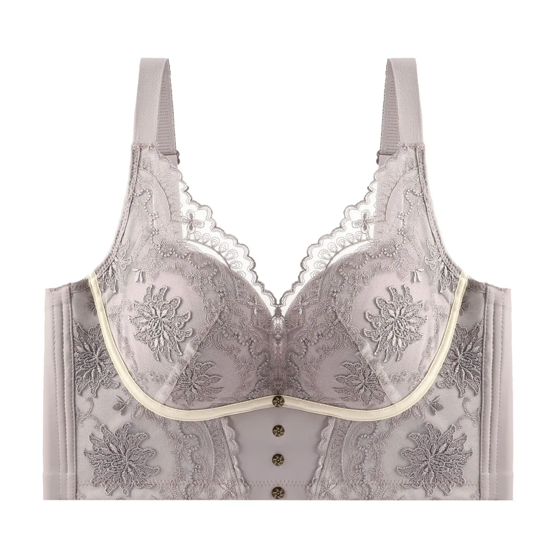 French Embroidered Adjustable Bra for Small Chest - Image 7