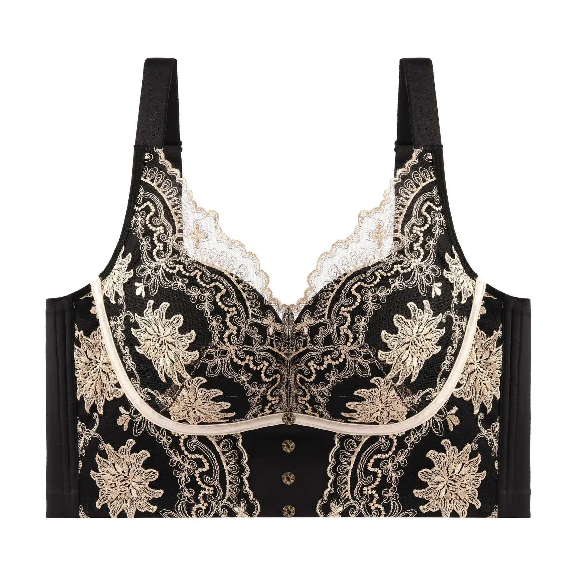 French Embroidered Adjustable Bra for Small Chest - Image 8