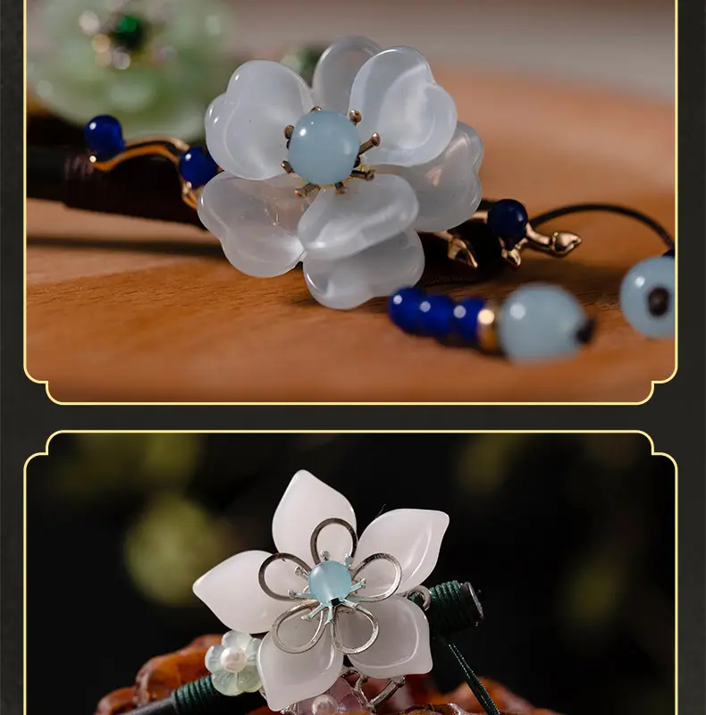 Ancient Hanfu Hairpin Tassel Step Shake Wood Chopsticks — feature 13