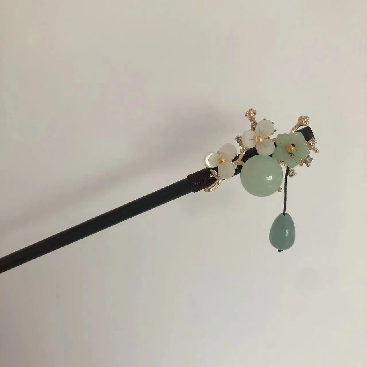Ancient Hanfu Hairpin Tassel Step Shake Wood Chopsticks - Image 29