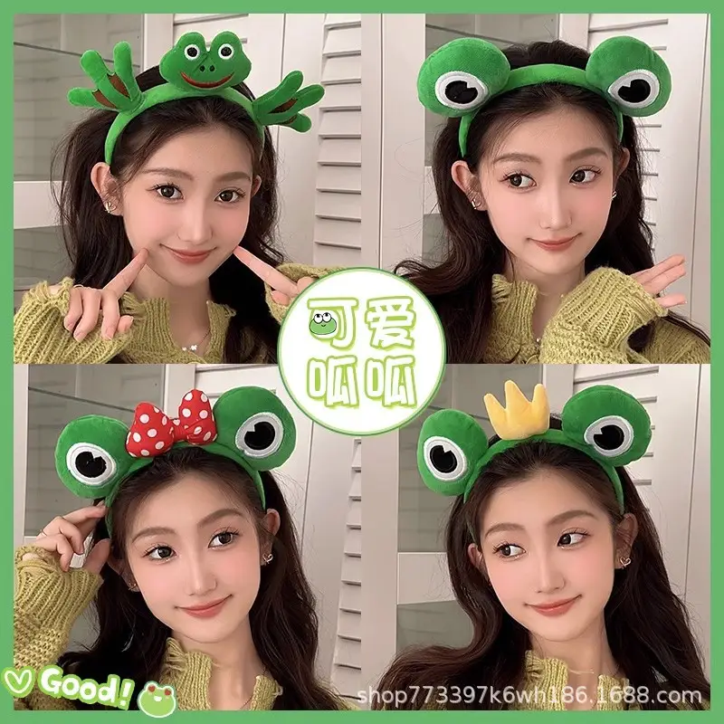 Cute Cartoon Frog Headband for Girls Women Hairpin — feature 1