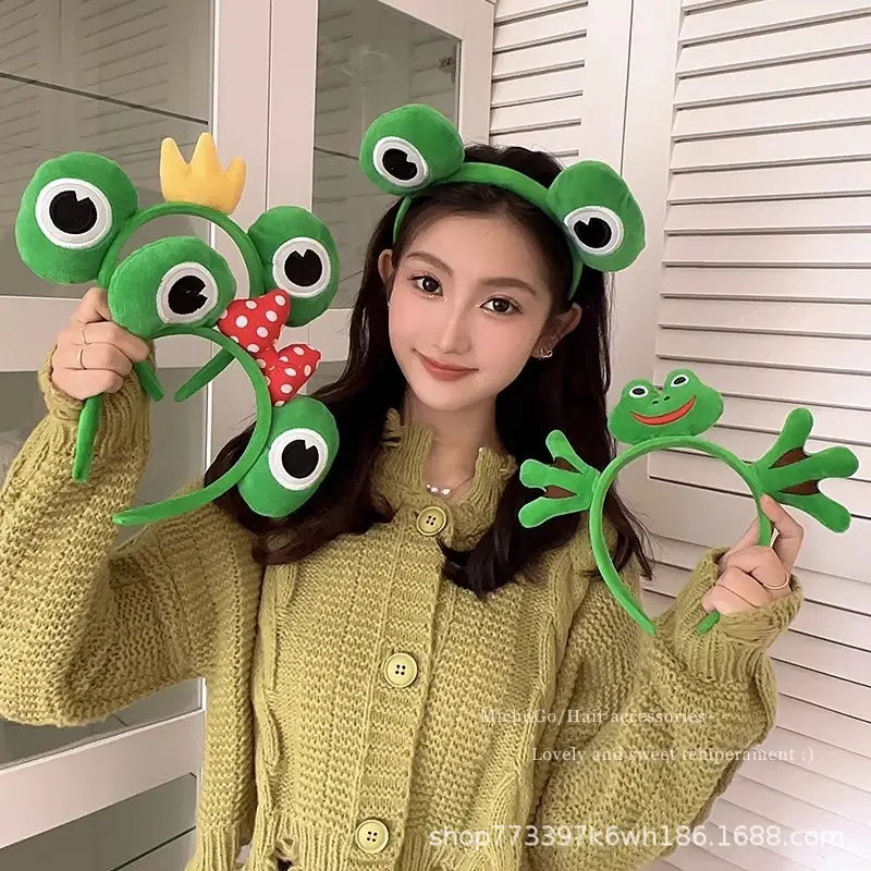 Cute Cartoon Frog Headband for Girls Women Hairpin — feature 4
