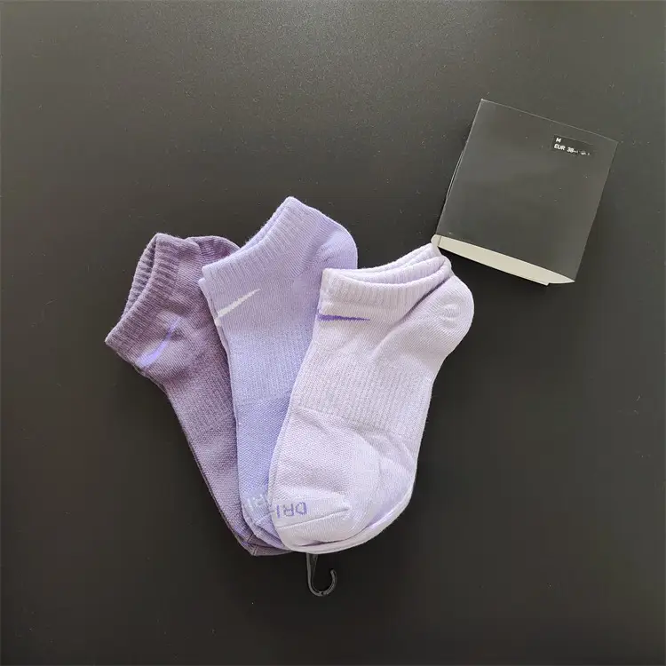 Suwannike mid-calf length socks thickened towel bottom thin basketball socks three pairs long mid-calf short socks