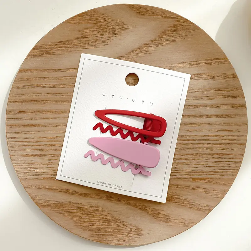Matte Frosted Hairpins 4 Pcs Wave Clip Set — feature 11