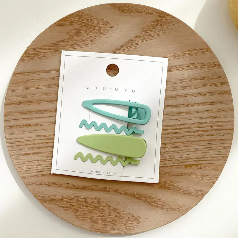 Matte Frosted Hairpins 4 Pcs Wave Clip Set — feature 9