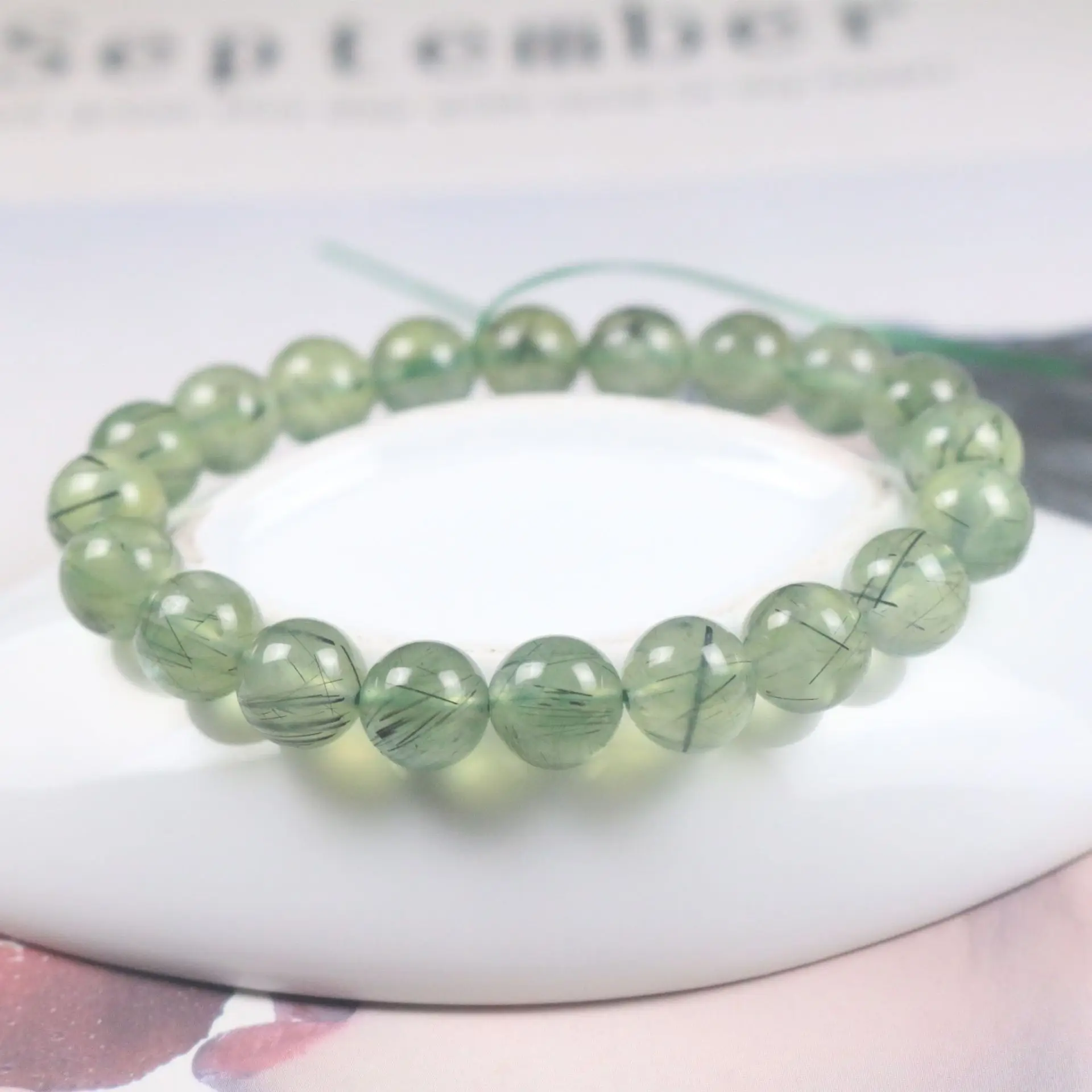 Natural Green Grape Stone Bracelet for Women - Image 4