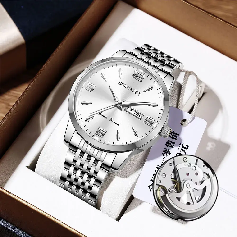 Bougarret Men's Waterproof Luminous Calendar Watch - Image 3