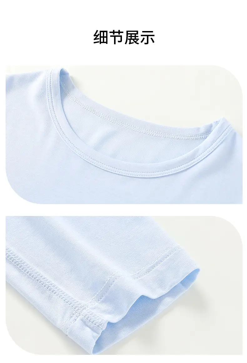 Children's White Long Sleeve T-Shirt with Deer Print — feature 15