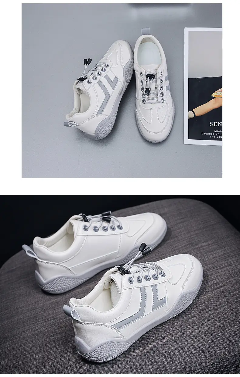 Women White Korean Style Sneakers 2023 — feature 14