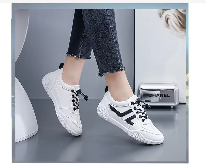 Women White Korean Style Sneakers 2023 — feature 16