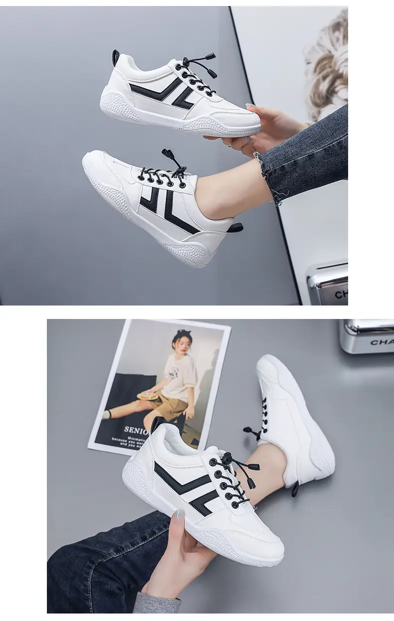 Women White Korean Style Sneakers 2023 — feature 17