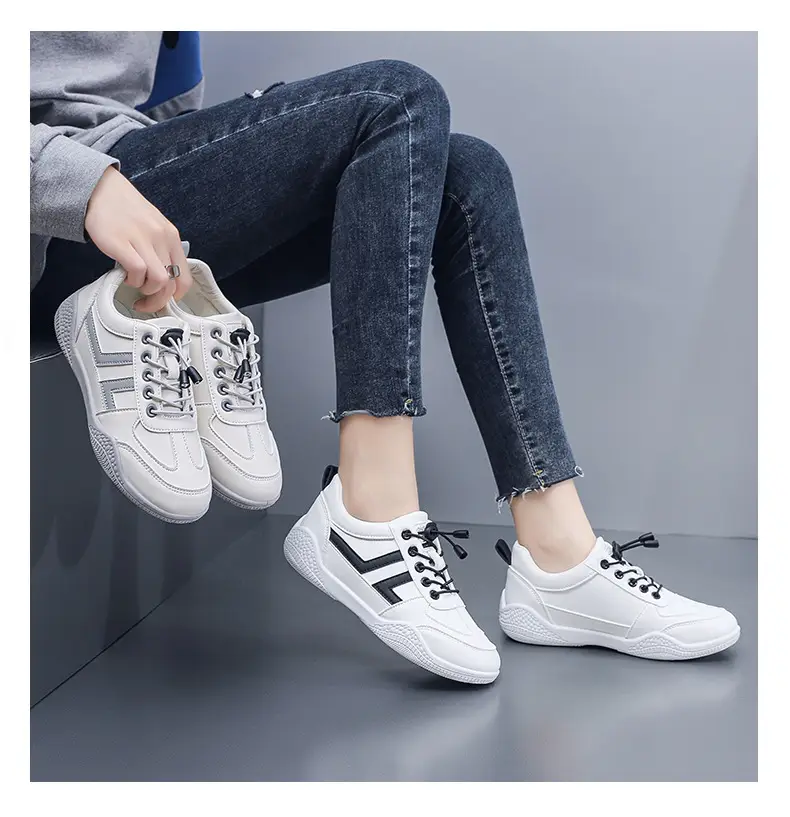 Women White Korean Style Sneakers 2023 — feature 3