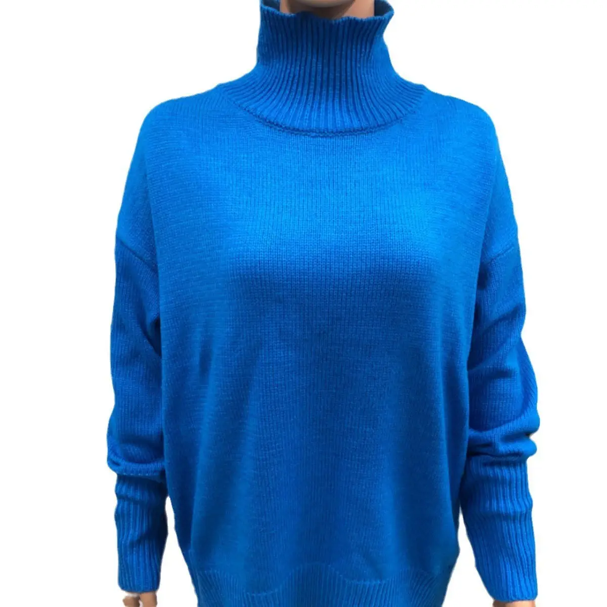 Women Long Sleeve Knitted Sweater Black Winter — feature 19