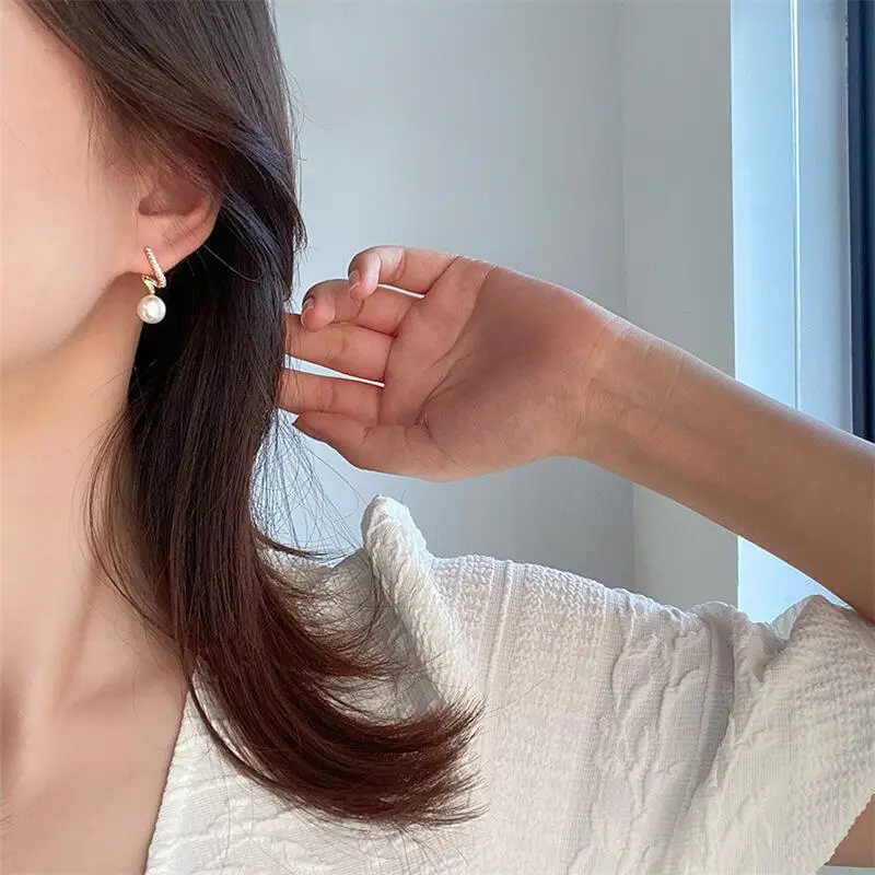 Natural Freshwater Pearl Earrings S925 Silver Needle Seven Mis Tone - Image 5