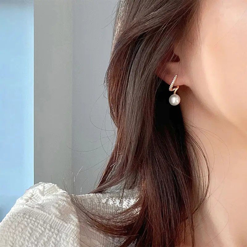 Natural Freshwater Pearl Earrings S925 Silver Needle Seven Mis Tone — feature 4