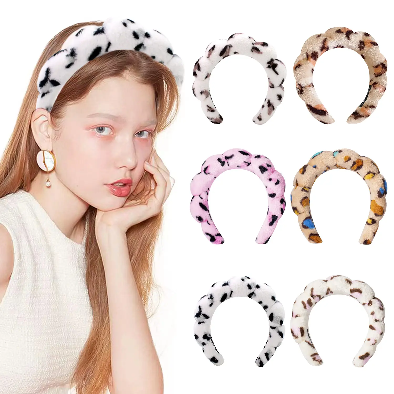 Sponge Skull Top Headband for Women — feature 6