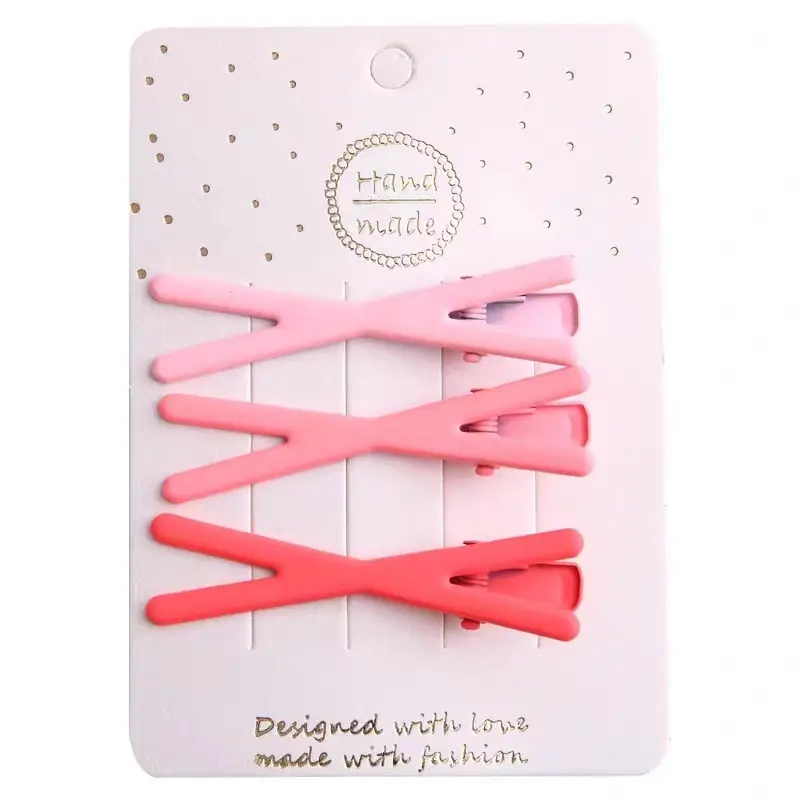 Cute Blue Hair Clips Set for Girls Candy Color - Image 50