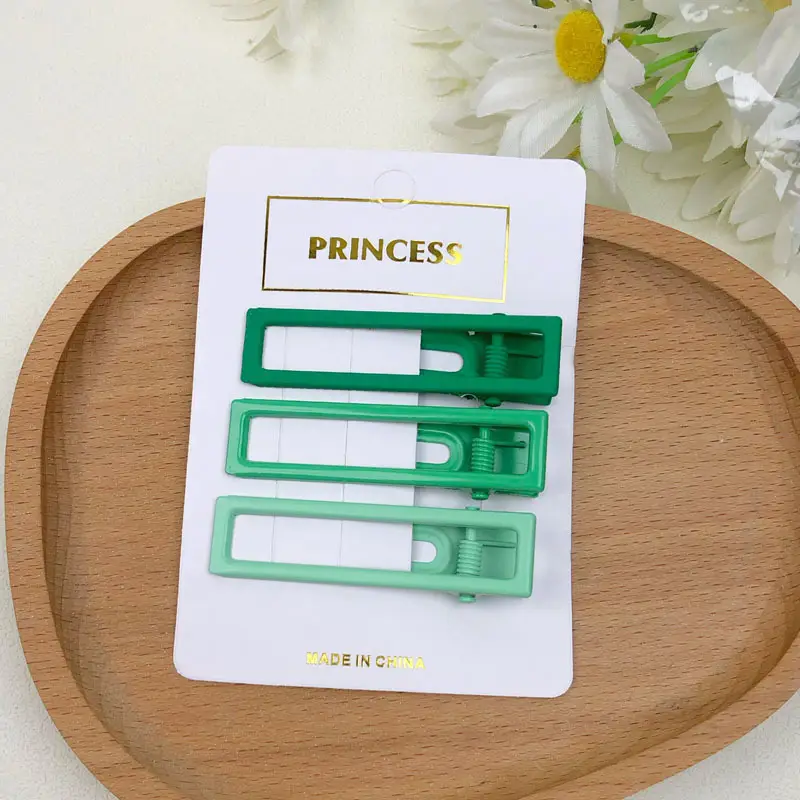 Cute Blue Hair Clips Set for Girls Candy Color - Image 14