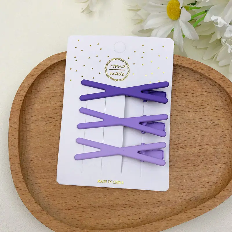 Cute Blue Hair Clips Set for Girls Candy Color - Image 21