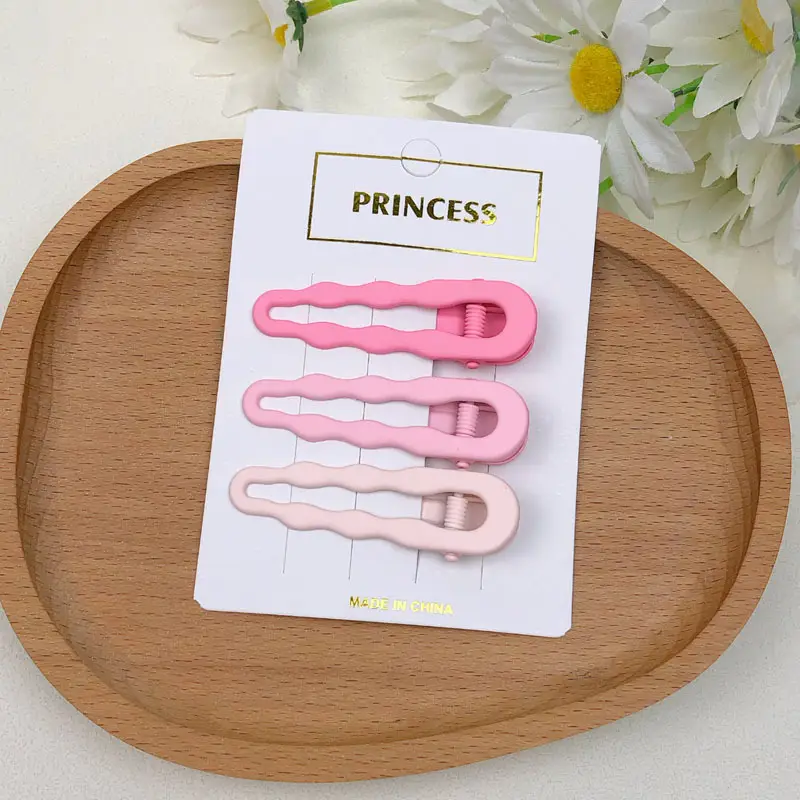 Cute Blue Hair Clips Set for Girls Candy Color - Image 34