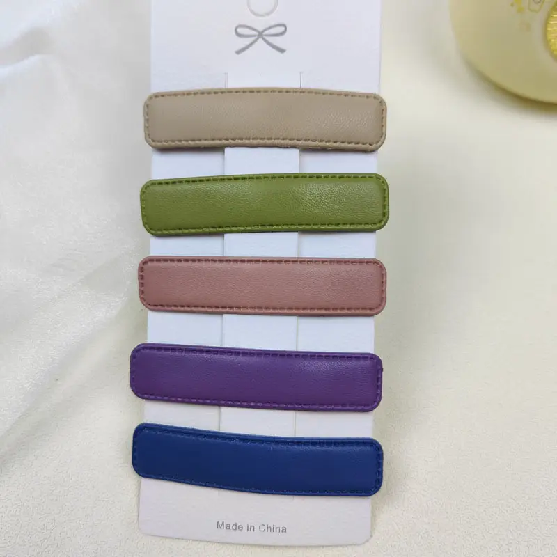 Cute Blue Hair Clips Set for Girls Candy Color - Image 41