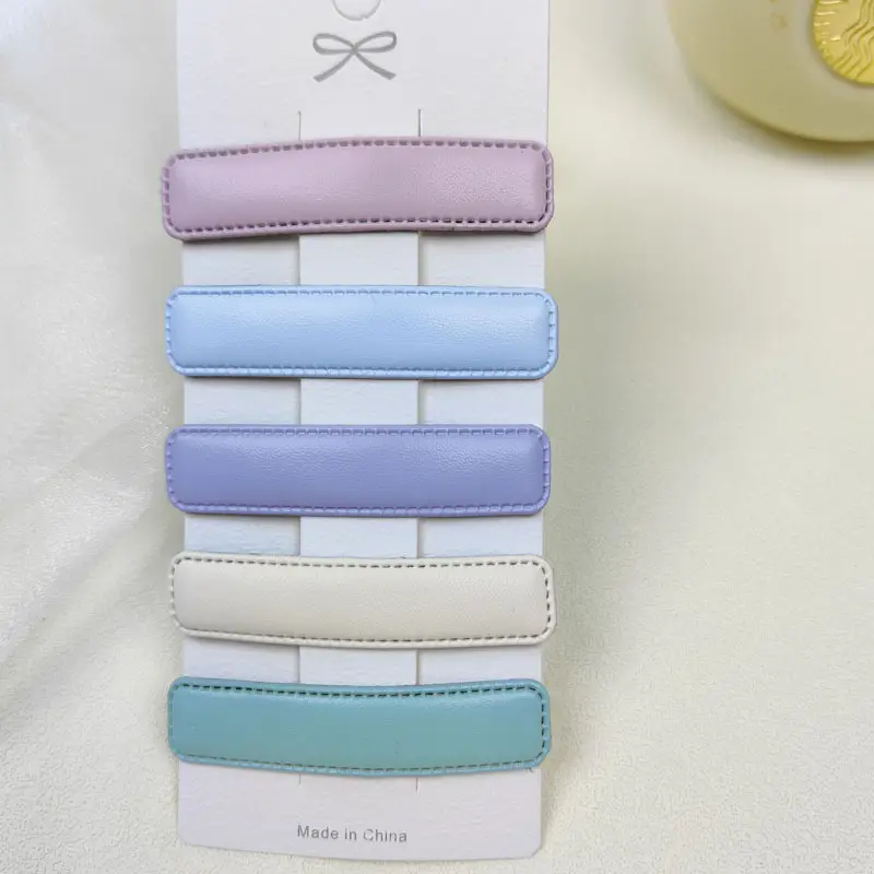 Cute Blue Hair Clips Set for Girls Candy Color - Image 44