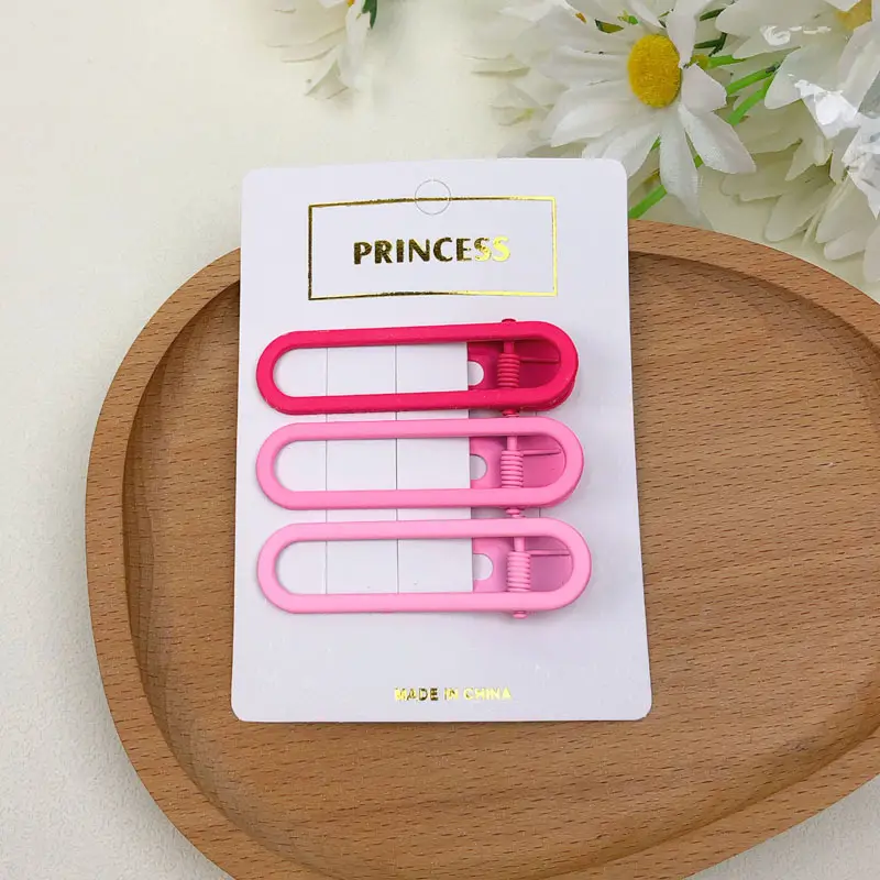 Cute Blue Hair Clips Set for Girls Candy Color - Image 6