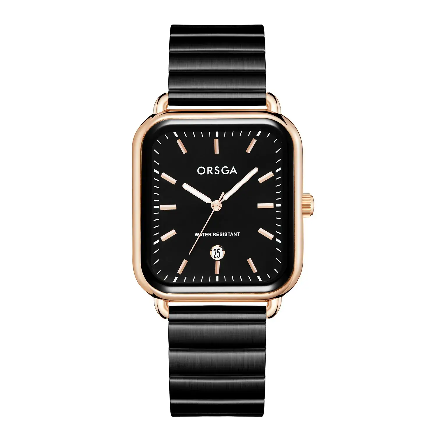 Oshga Women's Square Watch Grey Silicone Quartz