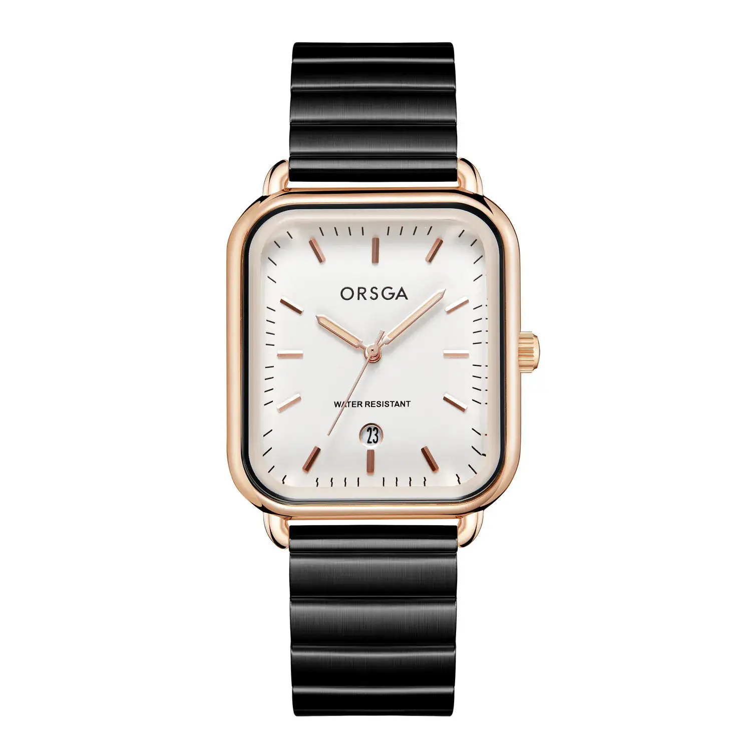 Oshga Women's Square Watch Grey Silicone Quartz