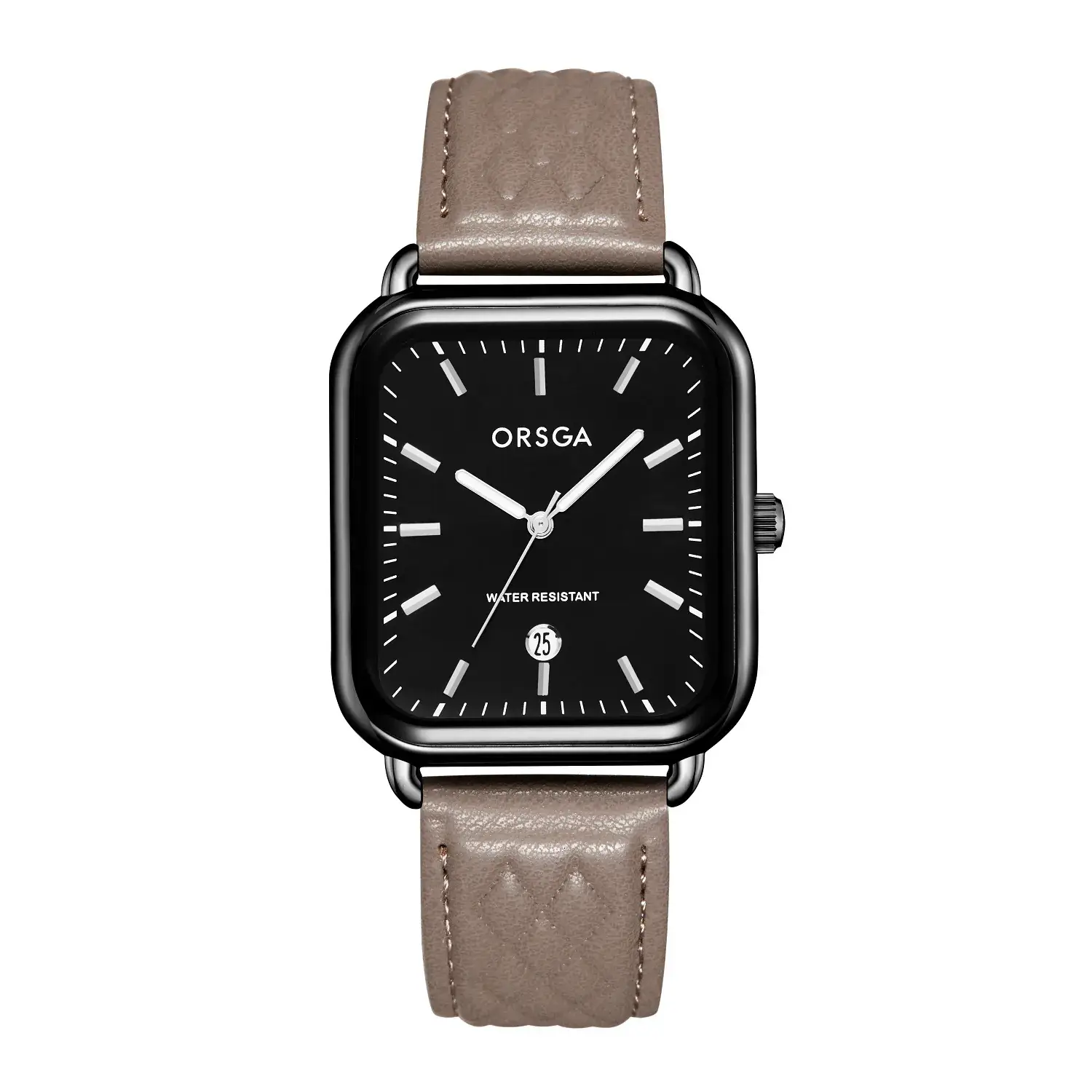 Oshga Women's Square Watch Grey Silicone Quartz