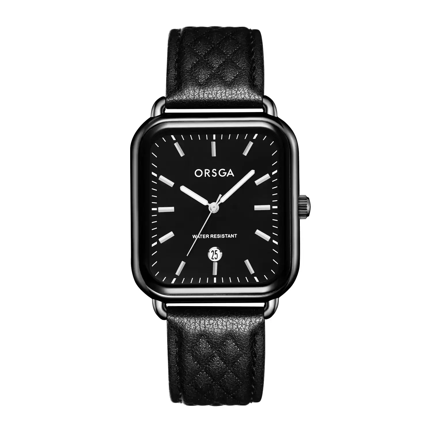 Oshga Women's Square Watch Grey Silicone Quartz