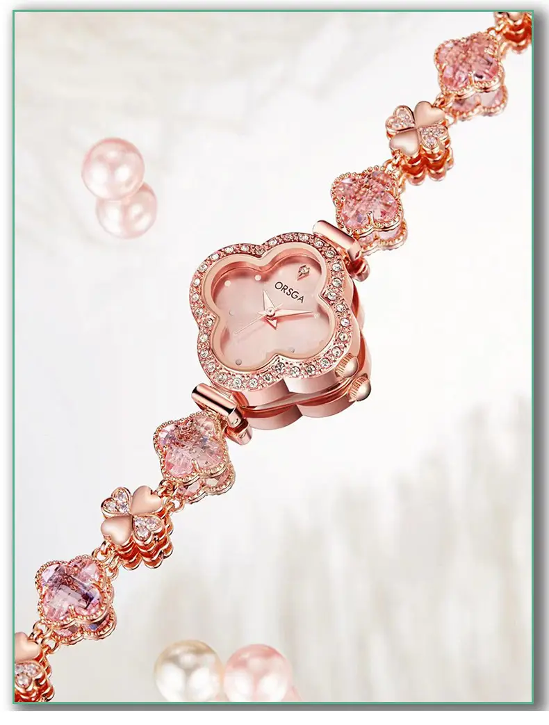 Oshga Four-leaf Diamond Watch for Women — feature 11