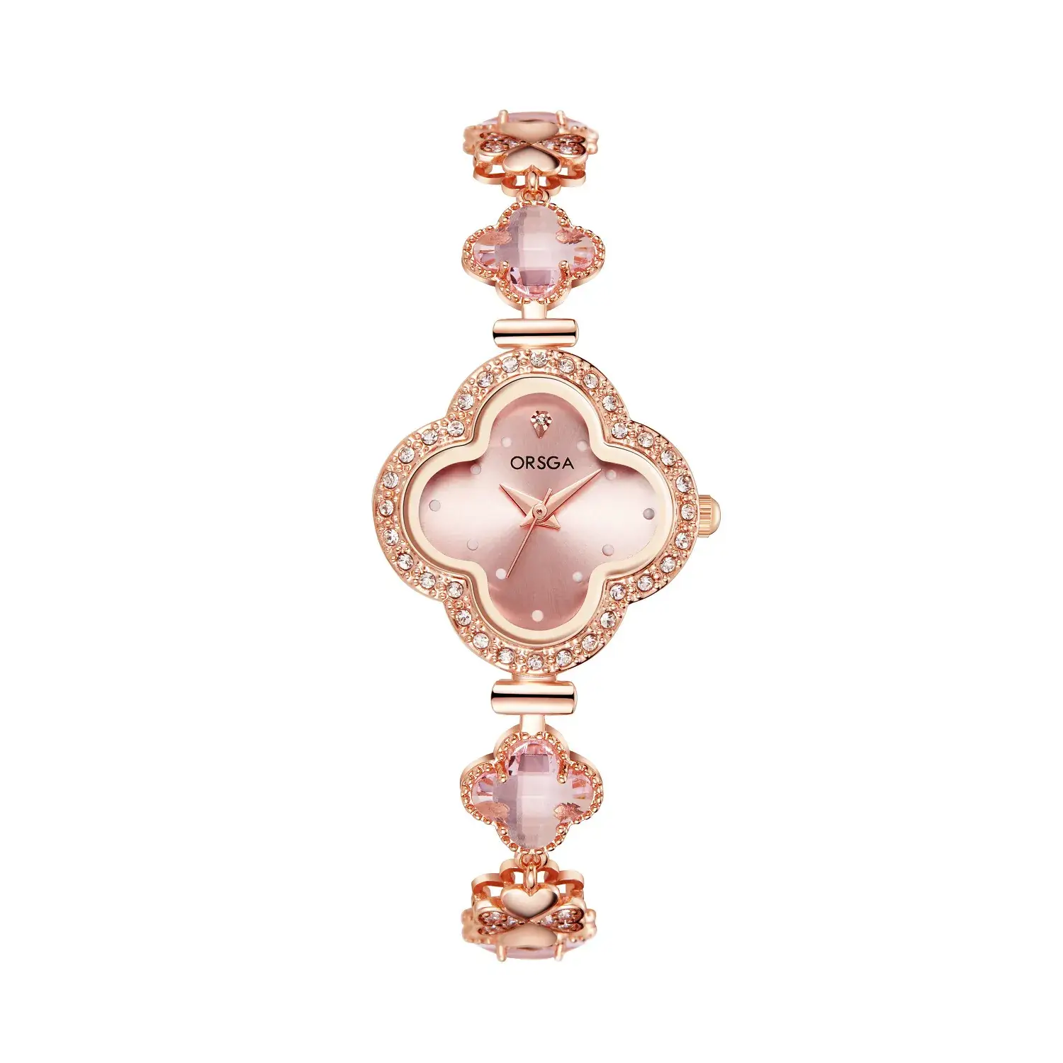 Oshga Four-leaf Diamond Watch for Women - Image 2