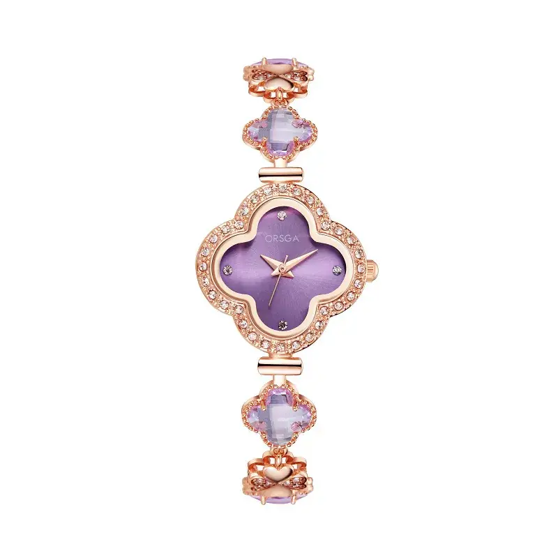Oshga Four-leaf Diamond Watch for Women - Image 3